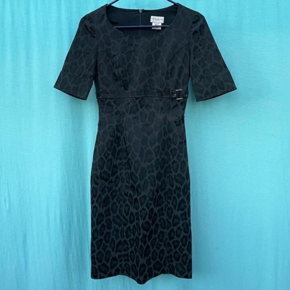 KAREN MILLEN vintage Leopard Print Cocktail Dress